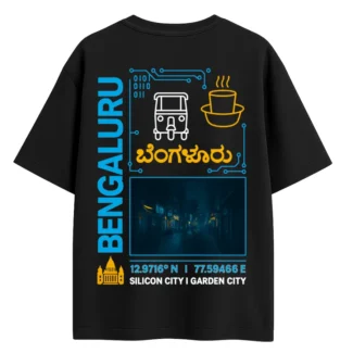 Bengaluru city graffiti tshirt
