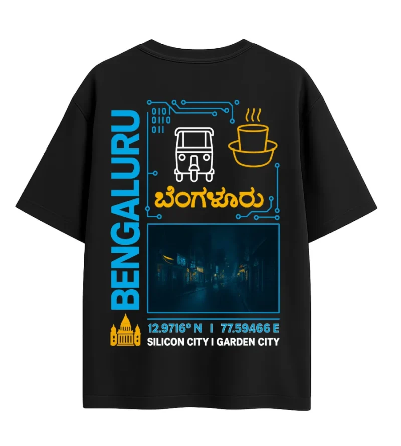 Bengaluru city graffiti tshirt