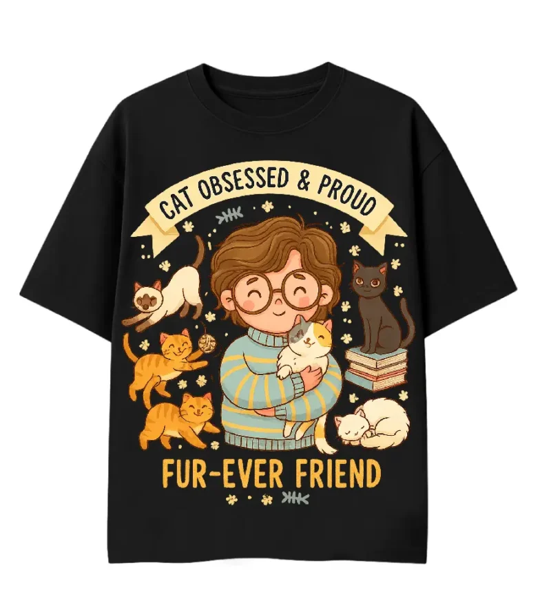 catloverFrontside cat lover tshirt