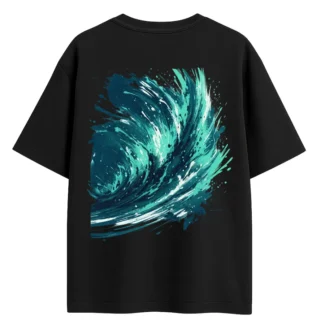 emerald waves abstract