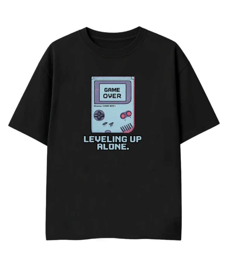 level up alone frontside level up alone introvert tshirt
