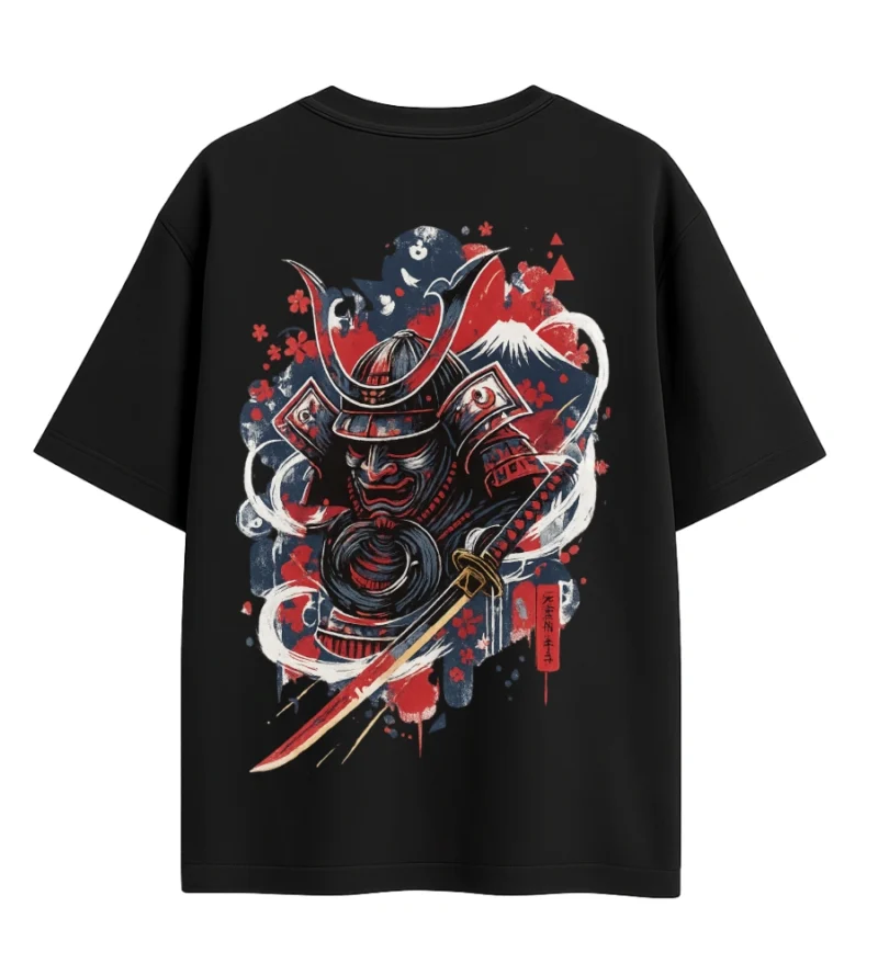 evil samurai abstract