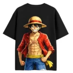 one piece luffy minimal smile