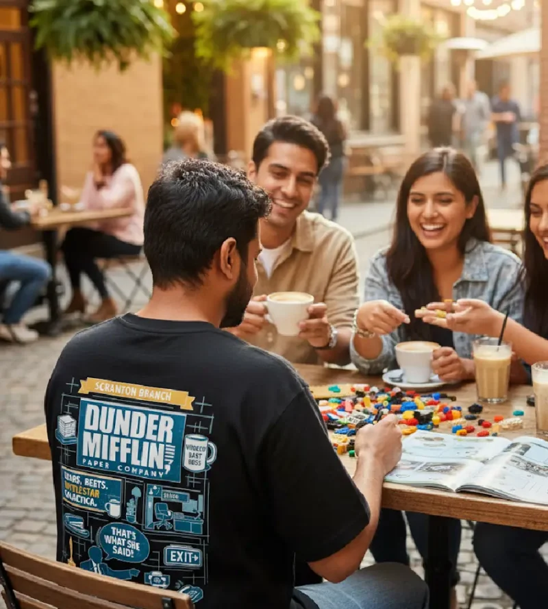 officeposterlifestyle the office, corporate life, office memes, office oversized tshirts, black, michael scott, dwight, dundie