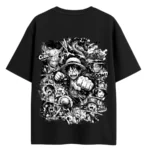 one piece chaos collage tshirt
