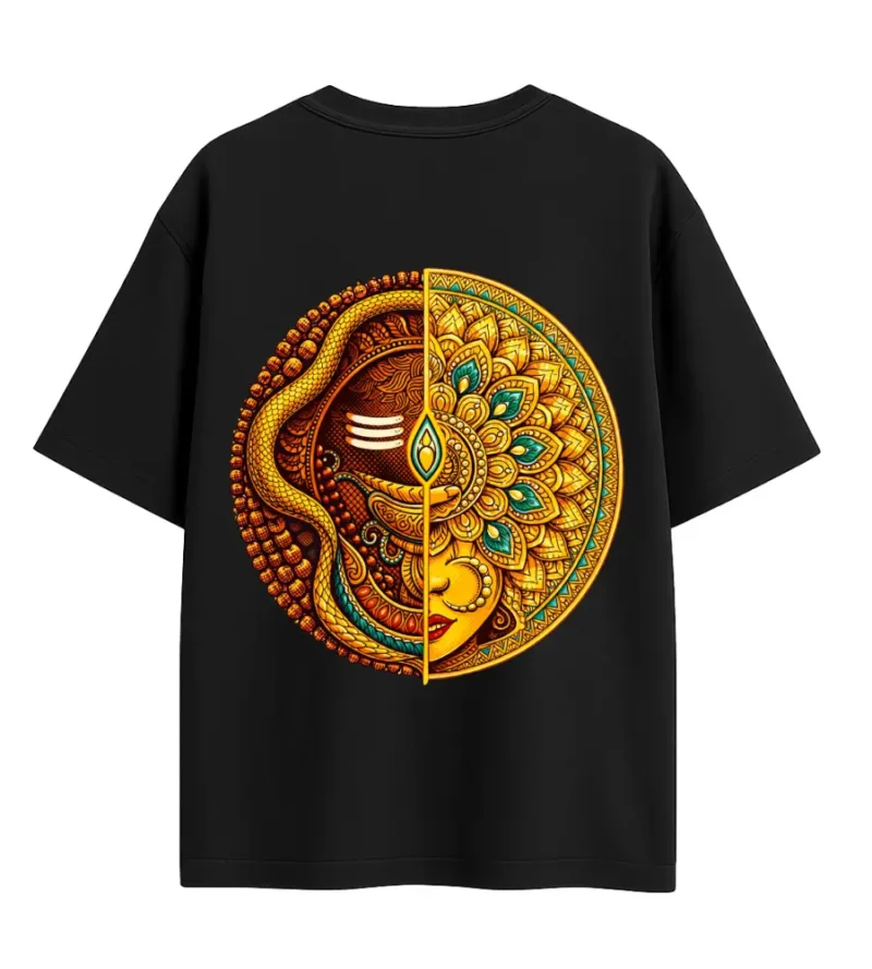 shiva parvati emblem backside mockup