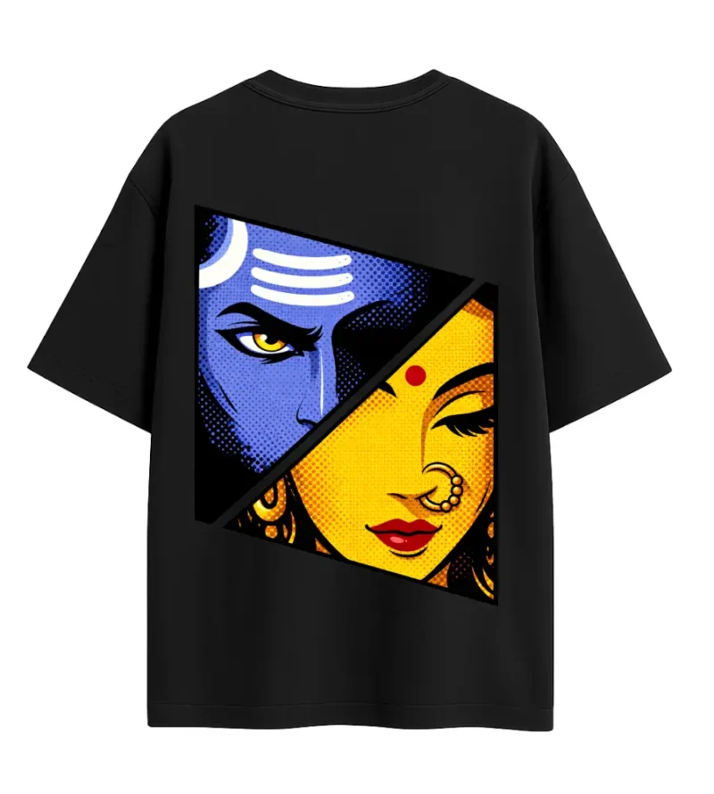 shiva parvati split back mockup