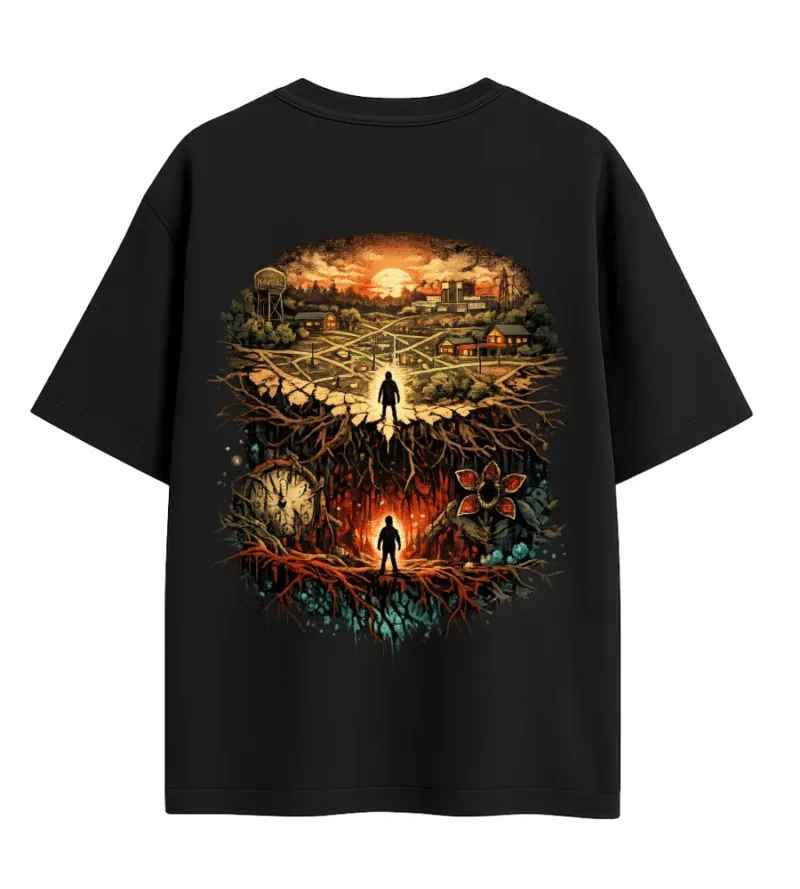 stranger things upside down backside mockup