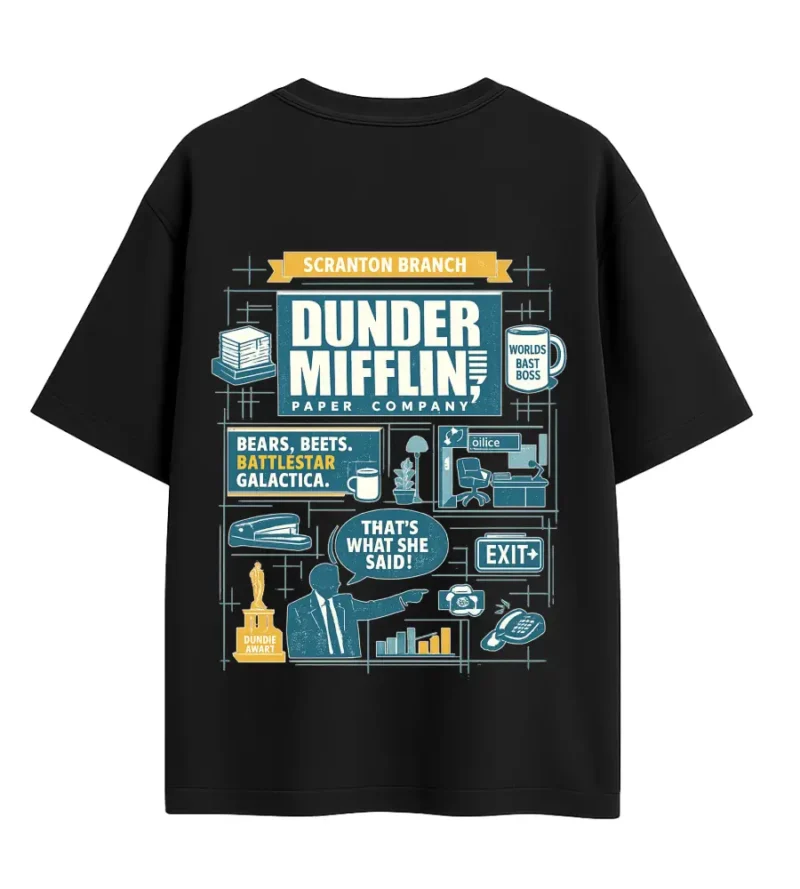 the office poster backside mockup