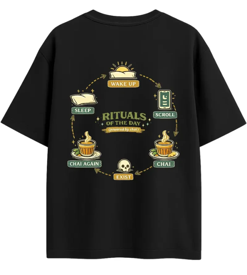 chai rituals backside mockup chai, ritual, tea, morning, addiction, india